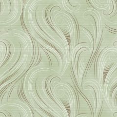 Green Swirl Oil Cloth