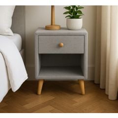Grey Bedside Locker
