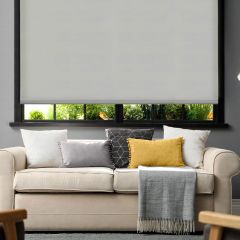 Blackout Roller Blind Grey 165cm Drop