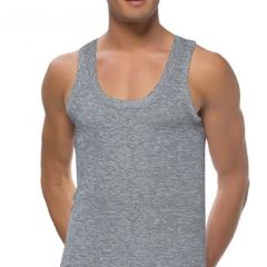 Mens 2 Pack Tank Tops Grey