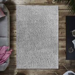 Grey Washable Shaggy Rug