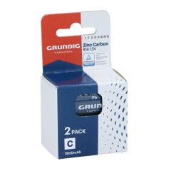 Grundig C Zinc Carbon Batteries 1.5V – 2 Pack