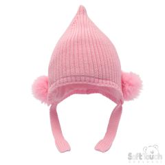 Baby Chenille Knit Hat Pink