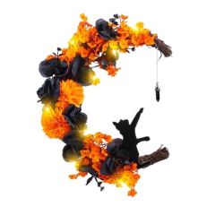 Halloween Wreath with Cat Ireland