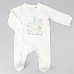 Hello World I'm New Here Sleepsuit