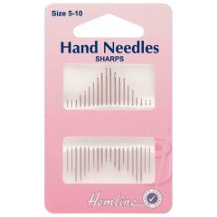 Hemline Sharps Hand Needles 5-10