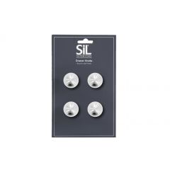 Drawer Knobs Silver Colour Set of 4  at Guineys Ireland