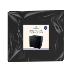 Black Foldable Non Woven Storage Box - 3 Litre