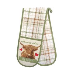 Highland Cow Double Oven Glove