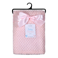 Honeycomb Baby Blanket Pink