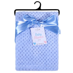 Honeycomb Baby Blanket Blue