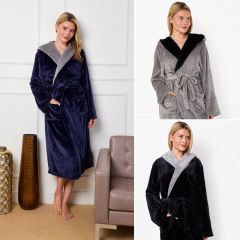 Hooded Ultimate Flannel Bathrobe by Gaveno Cavailia
