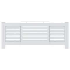 Showing the XXLarge Horizontal Slated Radiator Cover White