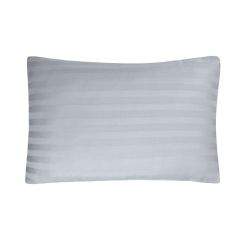 Satin Stripe Housewife Pillowcase Pairs Silver