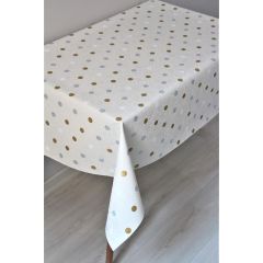 Polka Dot Coloured PVC Oil Cloth - Price by the metre