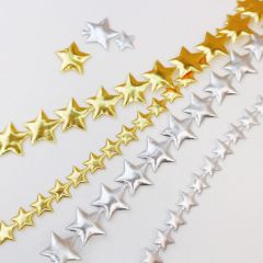 Padded Metallic Star Trim