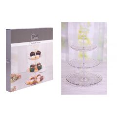 Coco & Grey Glass 3 Tier Cake Stand