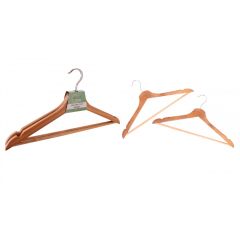 2 Pack Wooden Coat Hangers - Online Offer Only