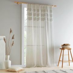 Izmir Voile Curtain Panel by Pineapple Elephant Stone