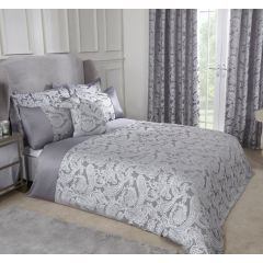 Jacquard Duvet Cover Silver