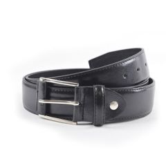 Mens Wide Black Jeans Belt 