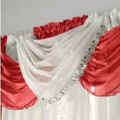 Voile Curtain Swag Jewel Cream