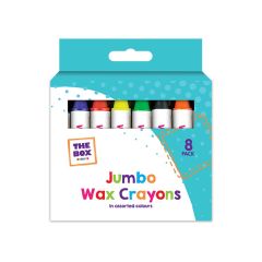 8 Pack Jumbo Wax Crayons