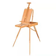 Wooden Easel & Painting Storage Box