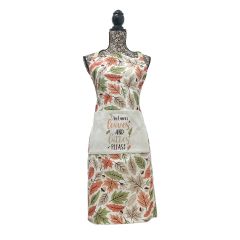 Autumn Leaves Design Apron 100% Cotton