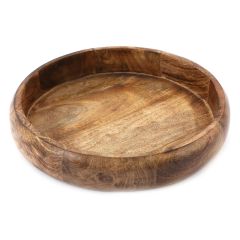 Shallow Wooden Bowl 33cm