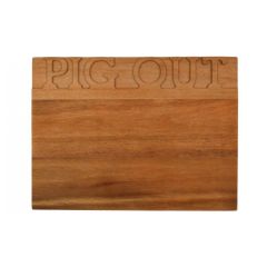 Pig Out Wooden Serving Board 32cm