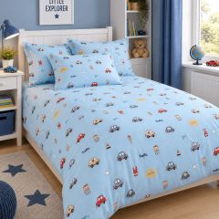 Kids Cars Duvet Set Cotton