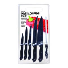 7 Piece Knives & Chopping Board Set