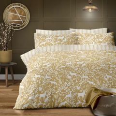 Larchwood Reversible Duvet Cover Set Ochre at Guineys Ireland