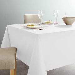 Plain White Tablecloth 140x240cm