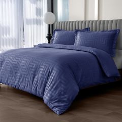 Larson Duvet Cover Set Navy at Guineys Ireland