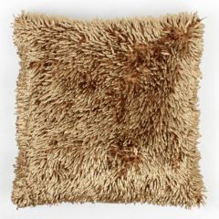 17'' Shaggy Chenille Cushion Cover - Latte