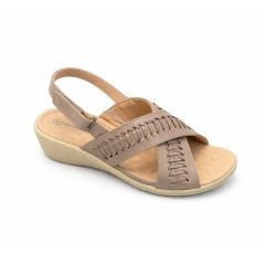 Showing the Lattice Women's Cushion Walk Sandals Taupe