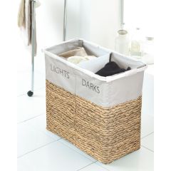 Lights & Darks Laundry Hamper - Hyacinth