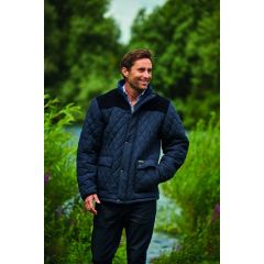 Lewis Diamond Quilted Jacket Navy by Champion 