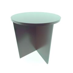 Modern Round Side Table Blue