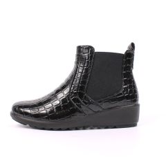 Linda Croc Women's Comfort Walk Boots Black