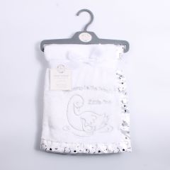 Christening Blanket Wrap Little One White