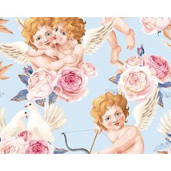 Little Johnny 100% Cotton Fabric Cupids 59" at Guineys Ireland