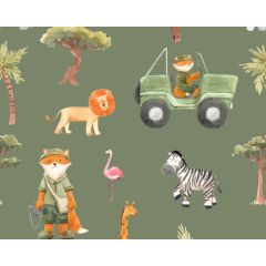 Little Johnny 100% Cotton Fabric Safari 45" at Guineys Ireland