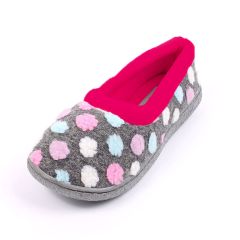 Lizzie Women's Comfort Walk Slippers Grey Pink