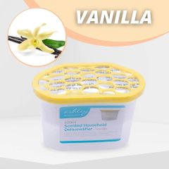 Faboer lemon scented interior dehumidifier moisture absorber tub for wardrobes and cupboards