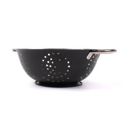 Stainless Steel Colander with Matt Black Finish at Guineys Ireland