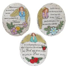 Round Memorial Garden Stone Plaque at Guineys Ireland