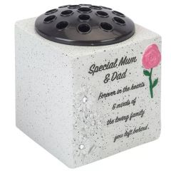 Memorial Grave Flower Pot - Special Mum & Dad